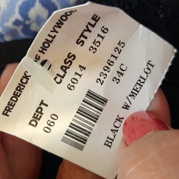 Fredericks Of Hollywood Black Lace Bra 34C - Picture 8 of 12